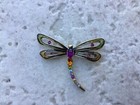 MONET - Gold-Tone - Ornate Dragonfly Brooch - SIGNED - 2" - 9g — photo 1
