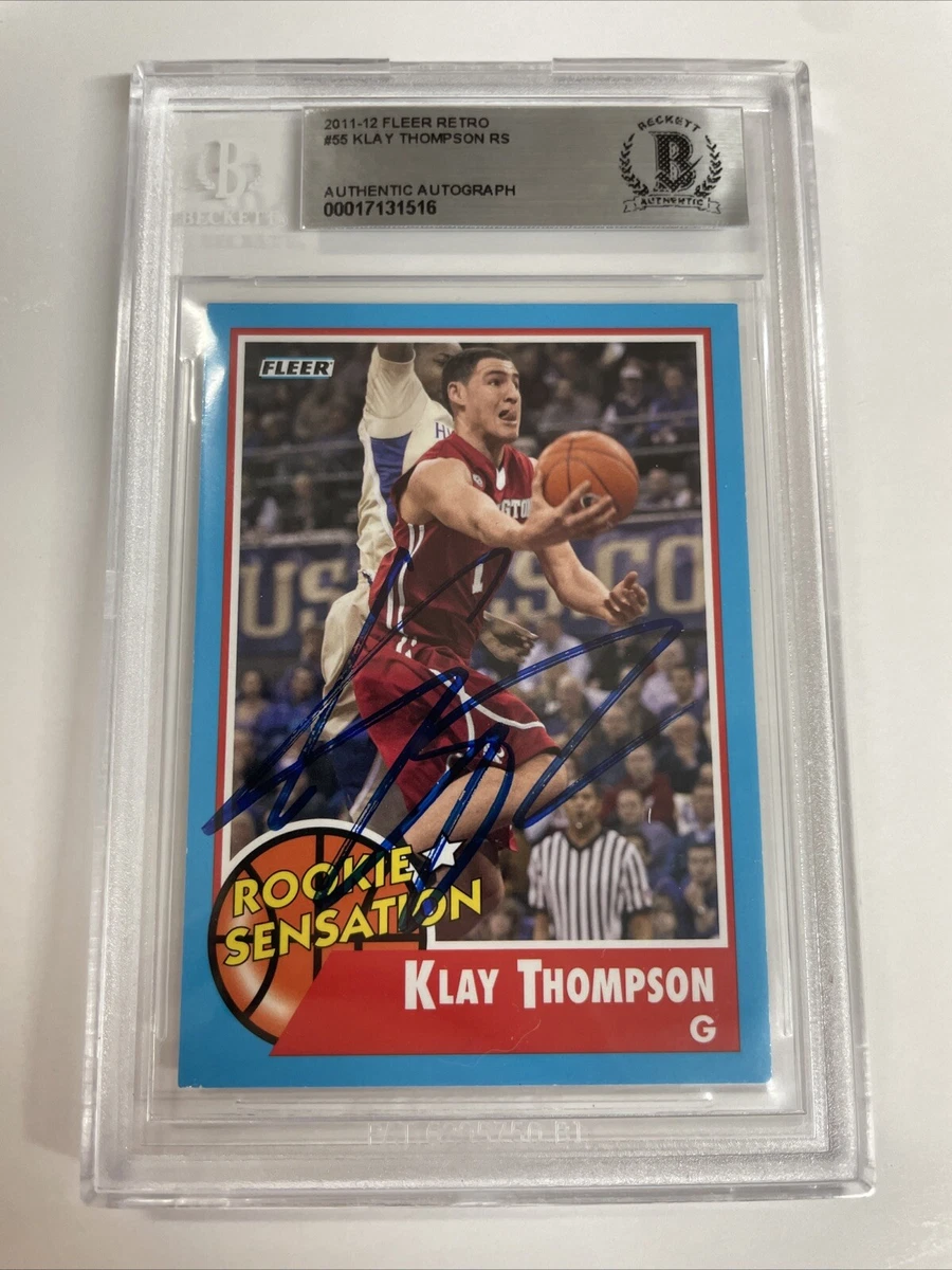 Klay Thompson Basketball Autographed Sports Trading Cards