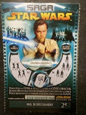 TICKET GRATTAGE SAGA STAR WARS, OBI WAN KENOBI, CINEMA, VF collection TTB A
