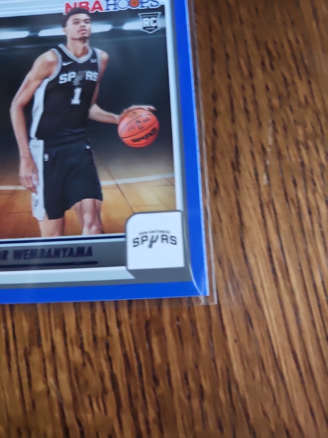 Victor Wembanyama 2023-24 Panini NBA Hoops Blue Parallel SP Rookie 