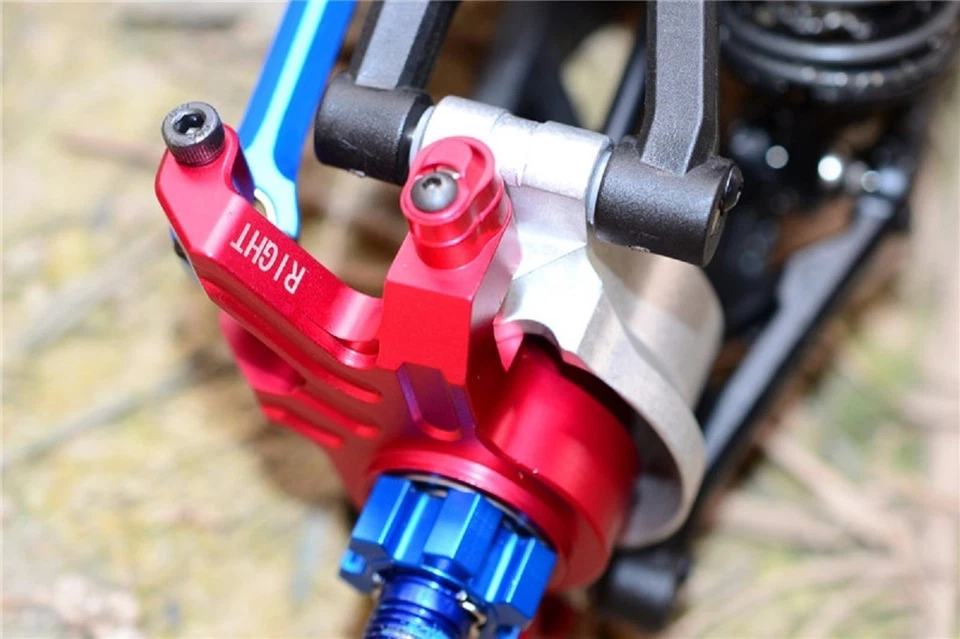 TRAXXAS X-MAXX 7076 GPM RED ALUMINUM FRONT KNUCKLE ARMS TXM021 - Image 2 of 3