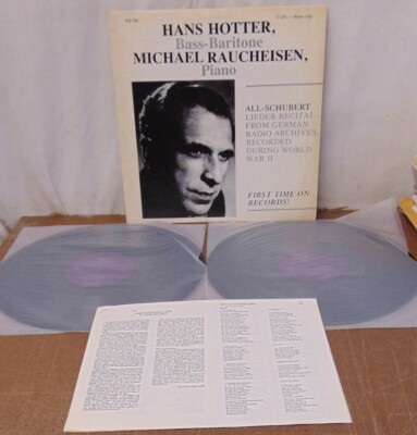 Hans HOTTER with Michael RAUCHEISEN - SCHUBERT Lieder / IGI-386 / Ex/VG+ 2LP Set