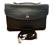 COACH Lexington Briefcase 5265 - EUC - Black Leather with Nickel Hardware