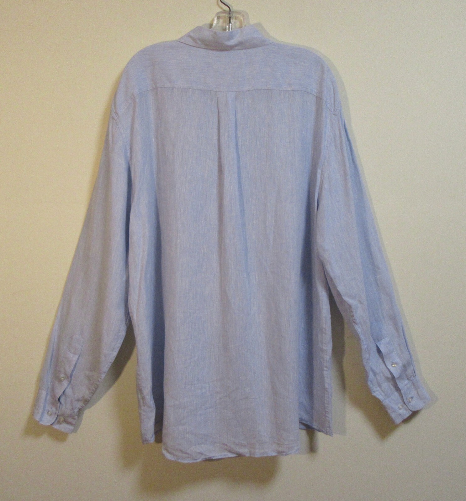 VINEYARD VINES Solid Light Blue 100% Linen Long S… - image 5