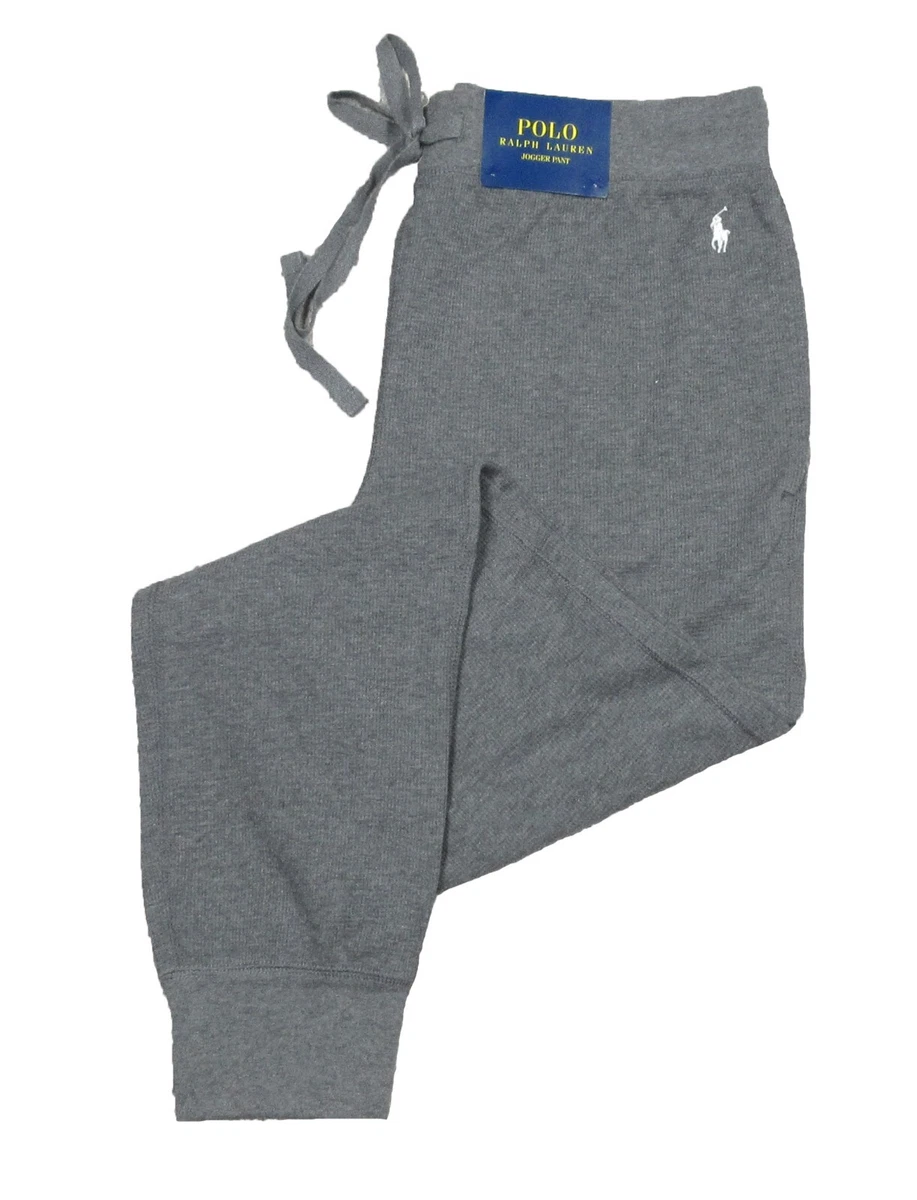 Polo Ralph Lauren Men's Waffle-Knit Sleep Jogger Pants - Charcoal