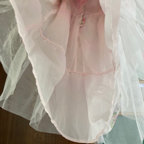 Beautiful girls silk Special Occasion Dress size 4 EUC Lovely pattern! - Picture 8 of 10