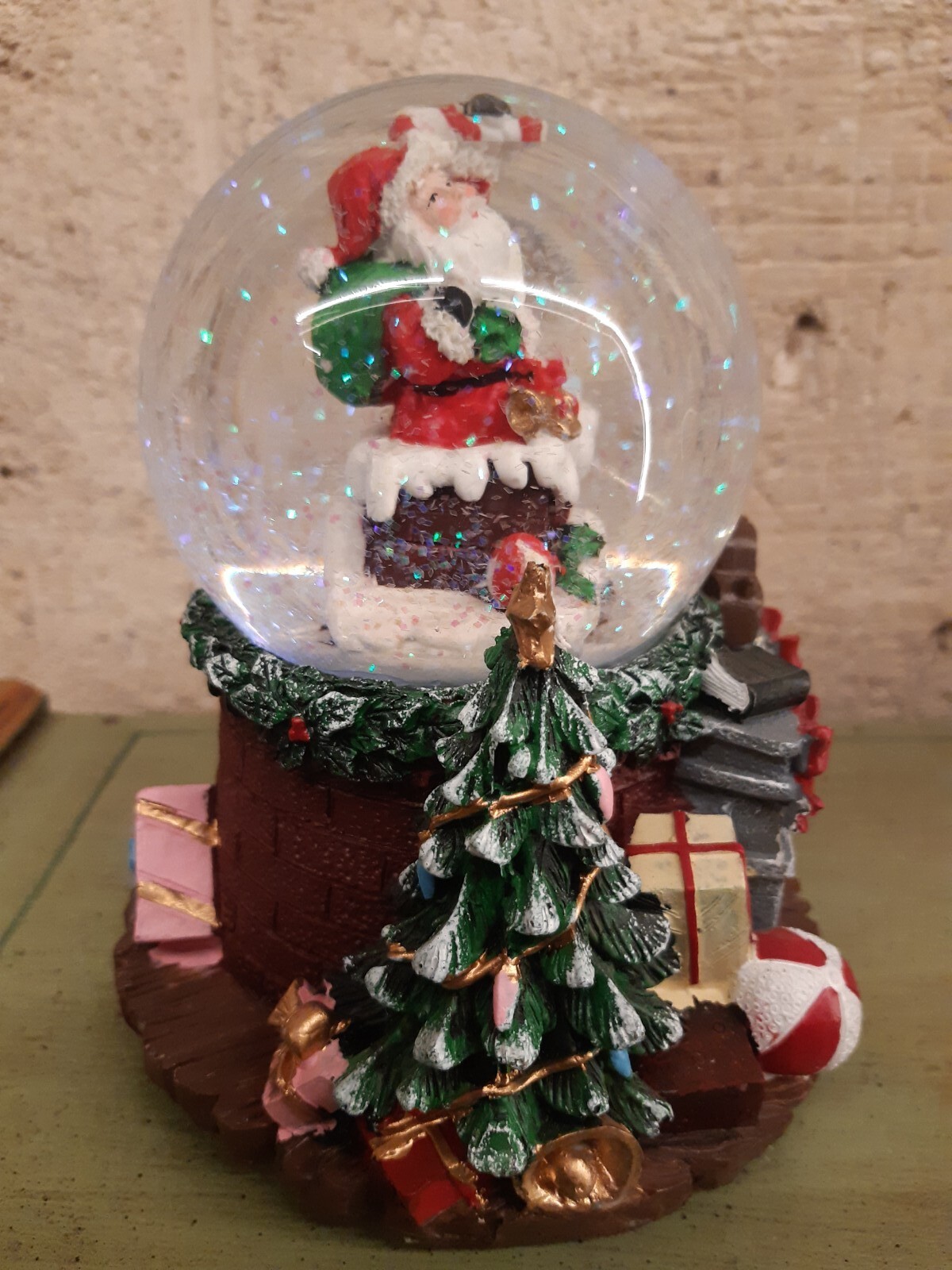 Palla Di Neve Natalizia Doppia XXL Con Carillon - Pupazzo Di Neve E Albero Di Natale - Regalo Perfetto