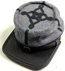 CIVIL WAR CONFEDERATE CSA CAPTAIN INFANTRY OFFICER KEPI FORAGE CAP-MEDIUM — photo 1