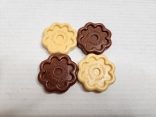 Vintage Plastic Fisher Price Fun With Food Cookies Brown White Chocolate Vanilla