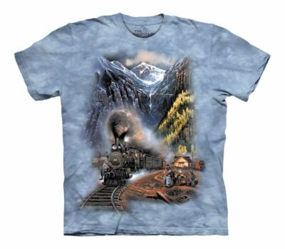 KIDS BLUE TELLURIDE TRAIN Tie Dye T-Shirt from The Mountain (Sizes S- XL) YOUTH