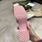Authentic Gucci womens Rubber Pink Wild Rose sandal Slides Size 37 ( 7) Italy — photo 10