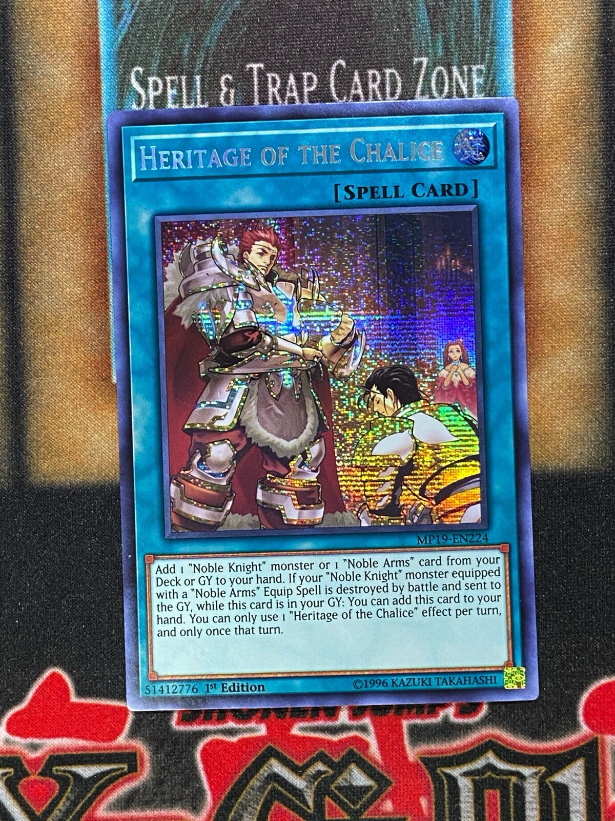 Yugioh Heritage Of The Chalice MP19-EN224 Secret Rare 1st Ed NM