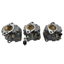 3pcs Carburetor Assy Kit for Mercury Marine 40 45 55 60 HP Outboard 821854T4/5/6
