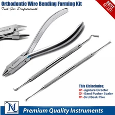 Pinza Ortho Pico de Loro Pa’ Doblar Alambre, Colocar Ligaduras y Escalar Dental