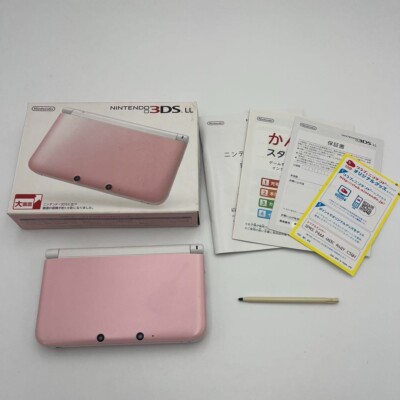 Nintendo 3DS LL XL Game Console Pink/White, Excellent condition