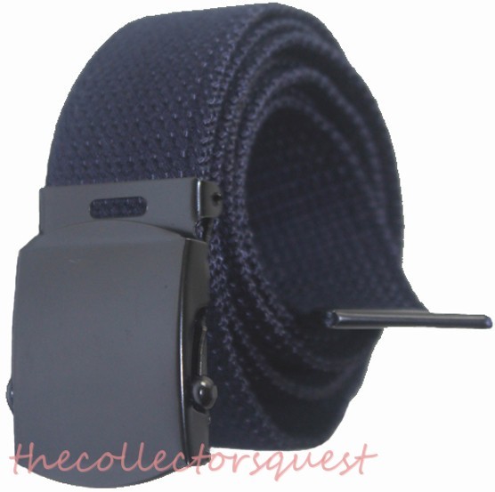 navy web belt