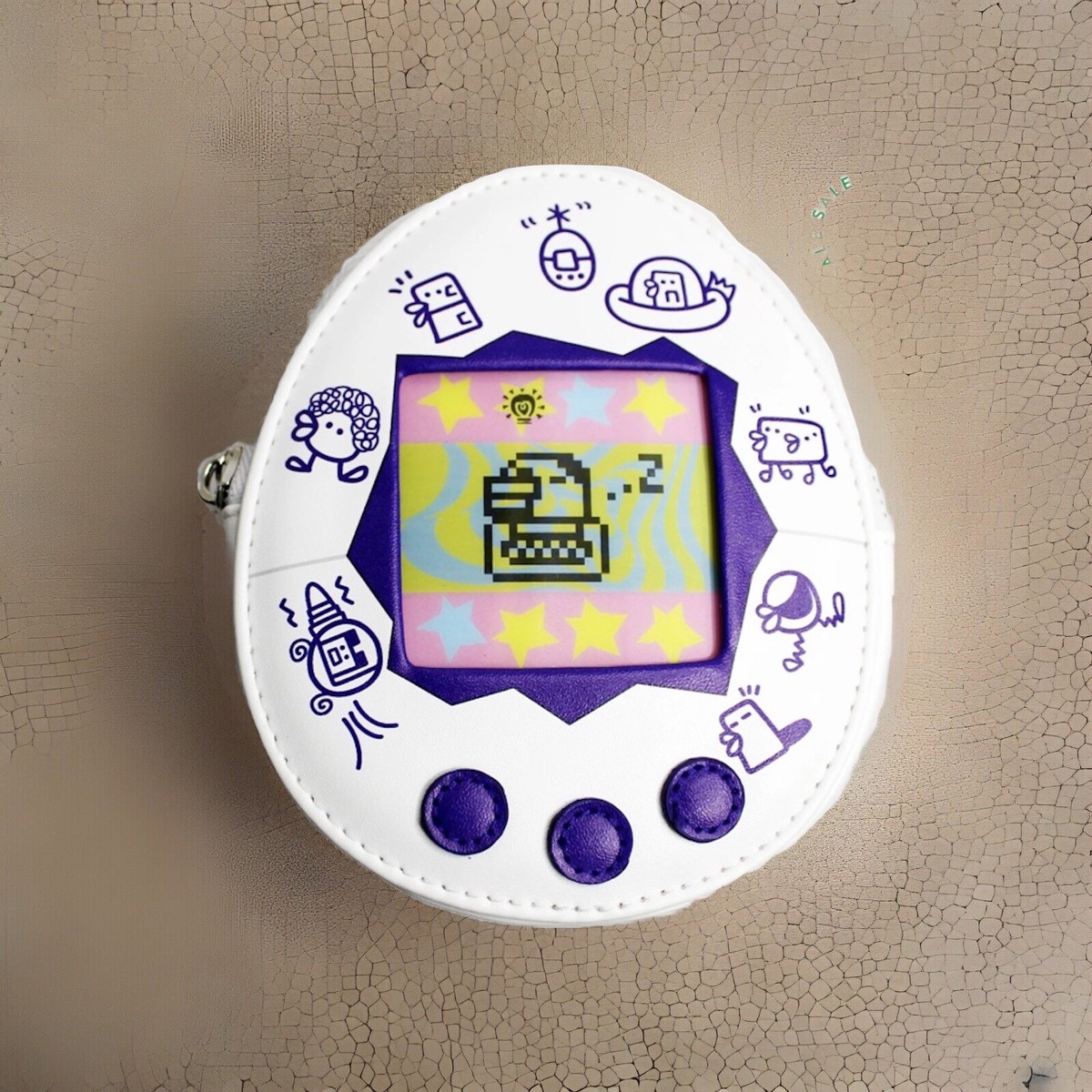 Cakeworthy x Tamagotchi White Lenticular Coin Purse Wallet New | eBay