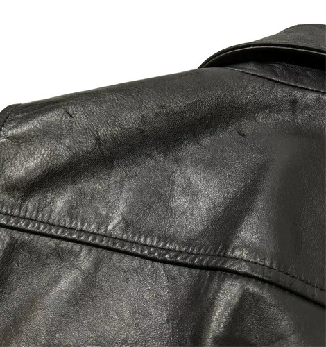 Dsquared2 Mens Pure Pelle Leather Biker Jacket Bomber IT 46 UK 36 RRP £1875 - Picture 8 of 12