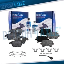 Front and Rear Ceramic Brake Pads Kit for Audi A3 Quattro VW Eos Golf Jetta CC
