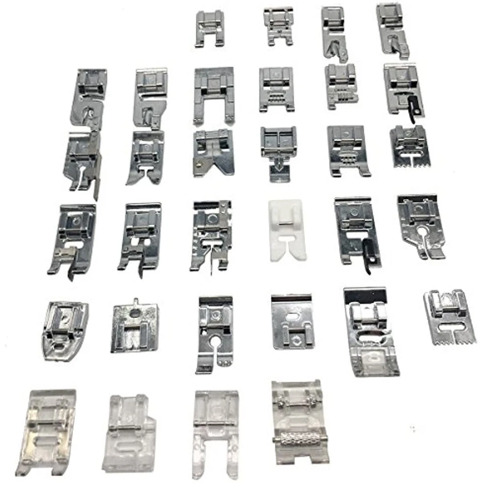 Juego de pies prensatelas domésticos profesionales 52 piezas para Brother, Singer, Janome... Foto 3 de 4