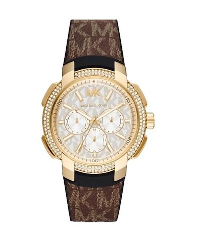 MICHAEL KORS Showstopper MK-5235 Chronograph Quartz Crystal Bezel Only No Band Michael Kors Quartz Plastic Band Wristwatches for sale | eBay main image 4