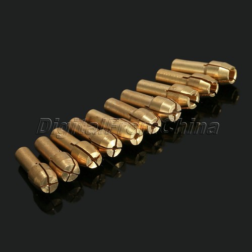 10X Brass Collet Including 0.5-3.2mm Fit Power Rotary Tools Metalworking 4.8mm - Picture 5 of 9