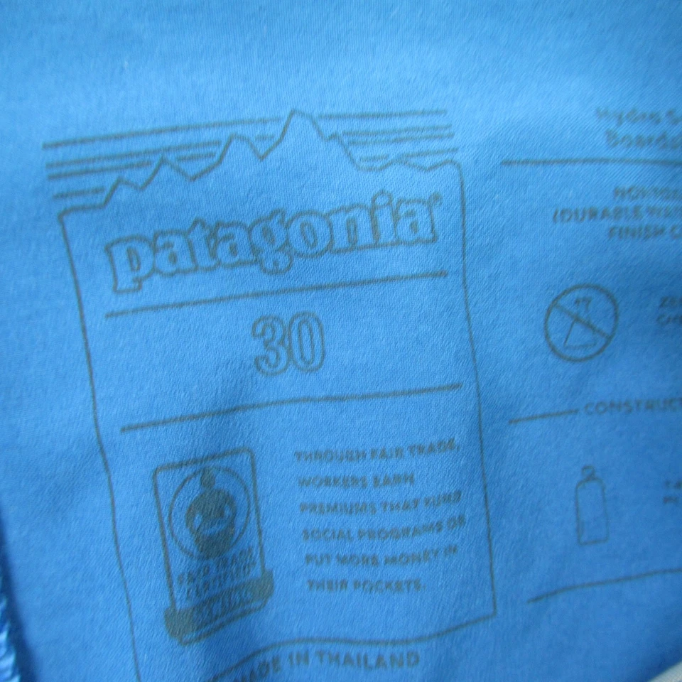 Pantalones Cortos Patagonia Para Hombres 30 Board Shorts Traje de Baño Ligero Bañador Azul Foto 3 de 4