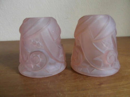 Lampes tulipes art déco