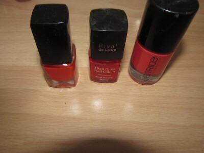 Tolle Rottöne 3 x Nagellack rot Anna Longhill Catrice Rival de Loop Top