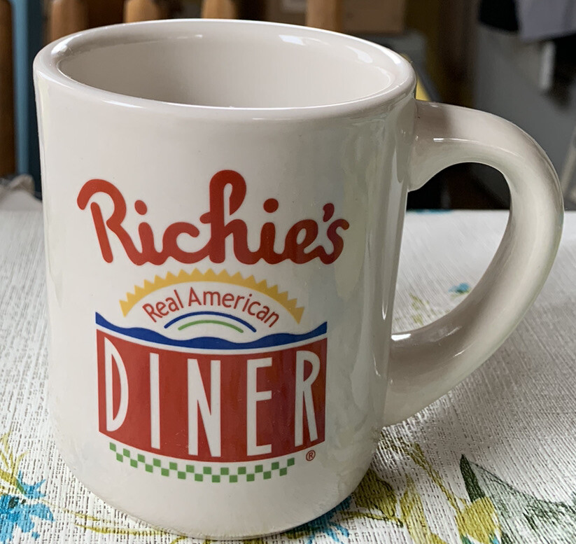 Richies Real American Diner Coffee Mug Cup Restaurant California Preowned