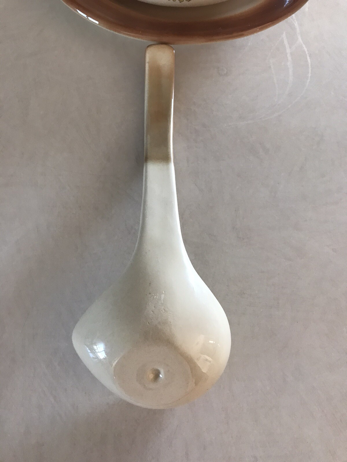 Vintage 1978 Byron Molds Ceramic Soup Tureen/Lid /Ladle & Plate 3qt 4 Piece Set