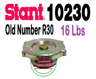 Stant 10230 (Old # R30) 15 Lbs 