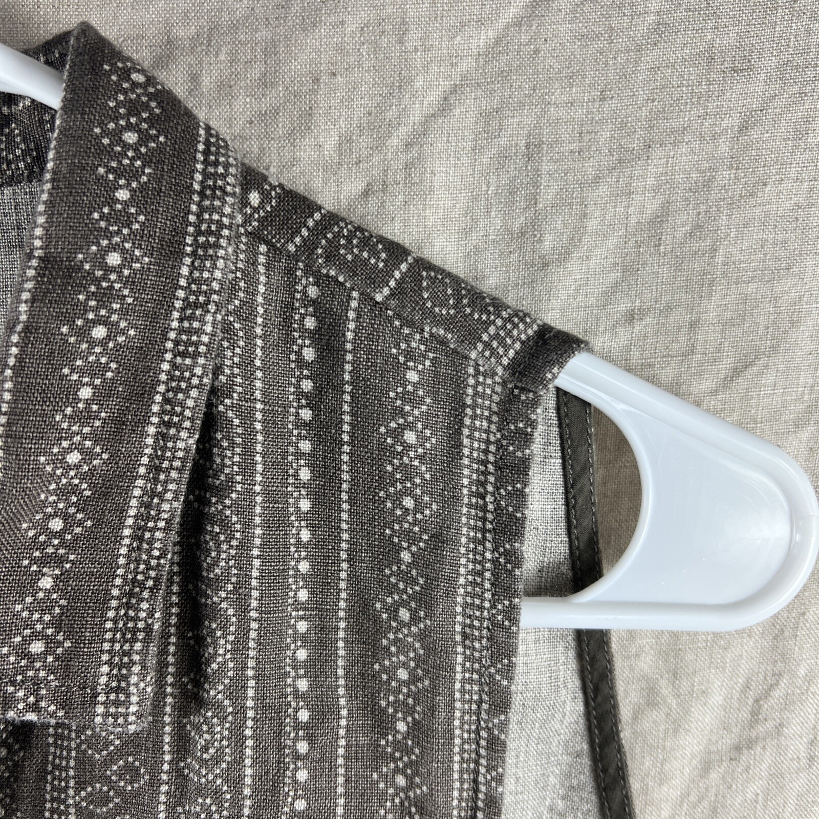 Garnet Hill Women's Brown Patterned Button Up Col… - image 11