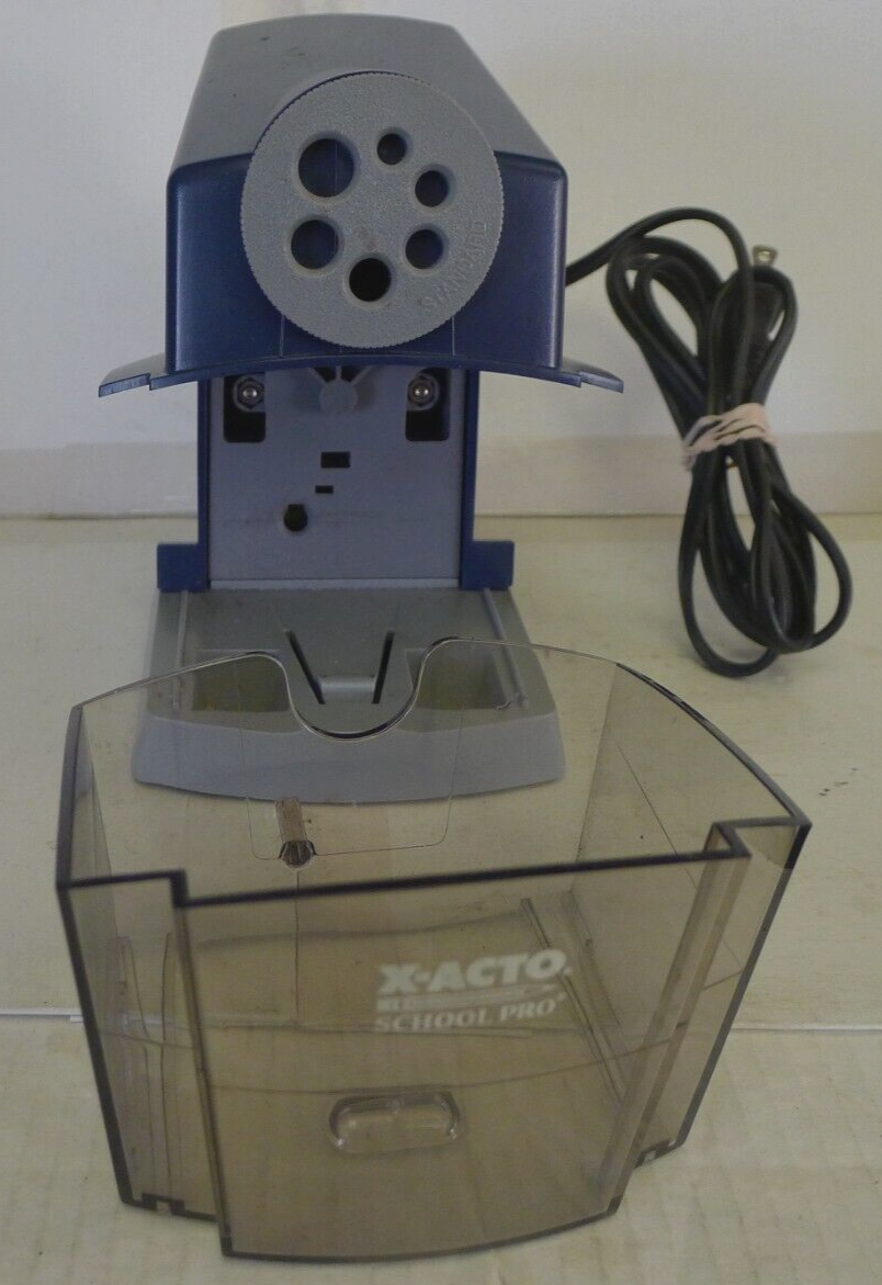 XActo School Pro Electric Pencil Sharpener Model 167X Suction Base