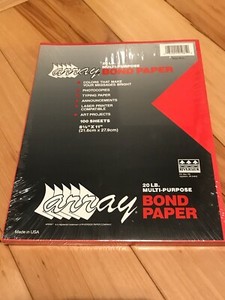 Array 20 lb multi-purpose Bond Paper Red 100 sheets