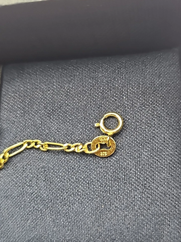 Pulseira Gucci ID ouro fino 9 quilates 375 amarelo G: 18 cm Hallmarked - Imagem 3 de 4