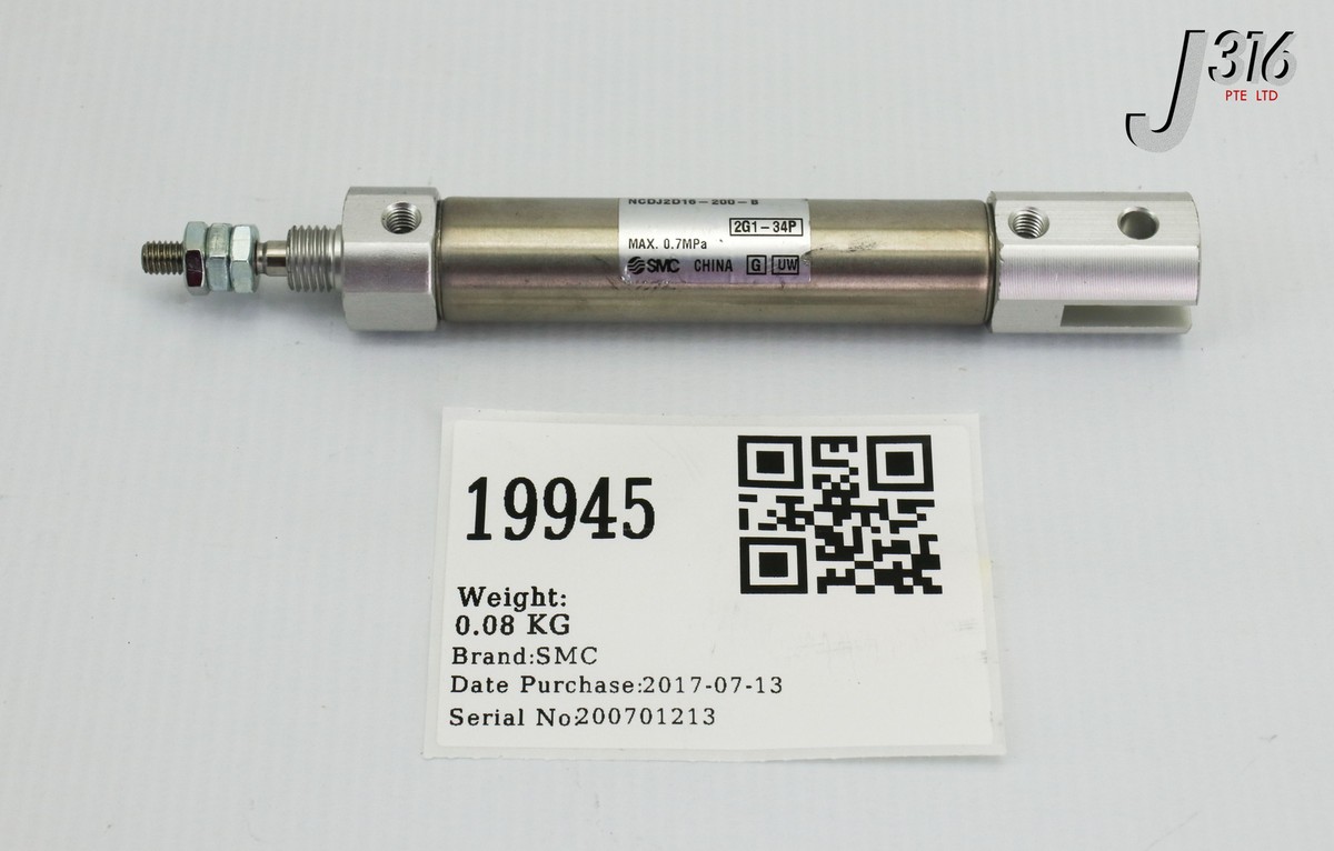 19945 SMC PNEUMATIC CYLINDER NCDJ2D16-200-B | eBay