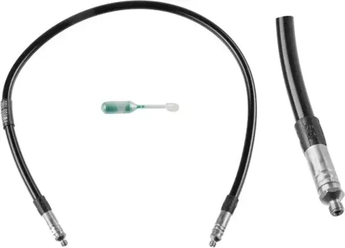 Lignes de frein tressées acier 51mm noir anti-dilatation