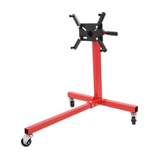 750 Lbs Capacity Engine Stand 360 Rotating Heavy Duty Steel 3 Casters 4 Arms Red