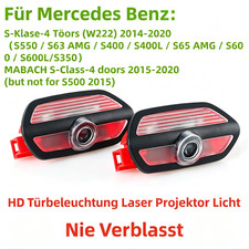 2x Willkommenslicht Auto Projektor Türlicht Licht für Mercedes Benz S W222 14-20 2x Willkommenslicht Auto Projektor Türlicht Licht für Mercedes Benz S W222 14-20