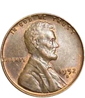 1952 - S San Francisco Wheat Penny  BU RED Brown  Uncirculated with$1.00Shipping
