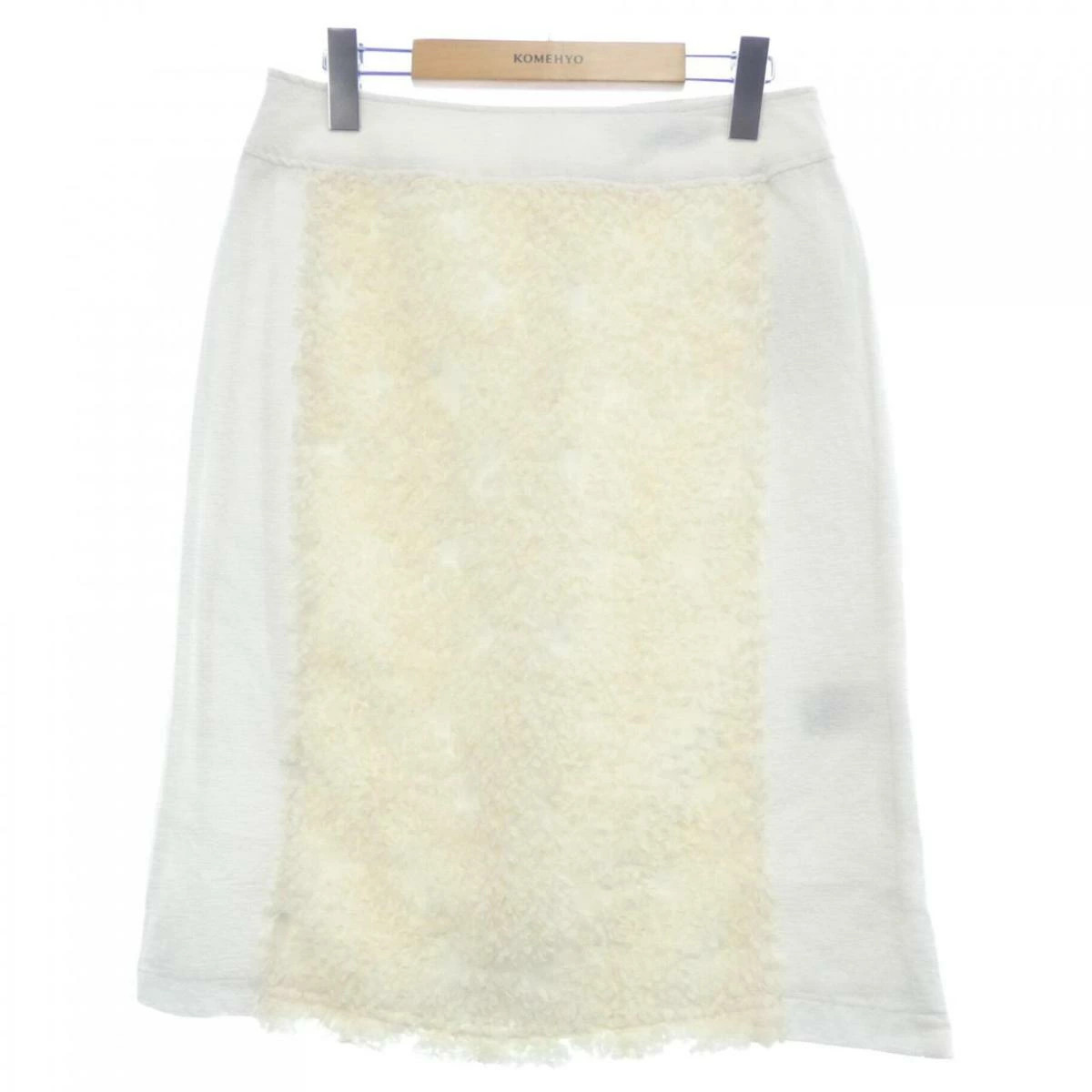 Pride White Beige Skirt Size 38 Used Very Good Condition Transparent