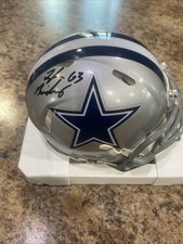 Tyler Biadasz Signed Dallas Cowboys Mini Helmet Becket Certified 