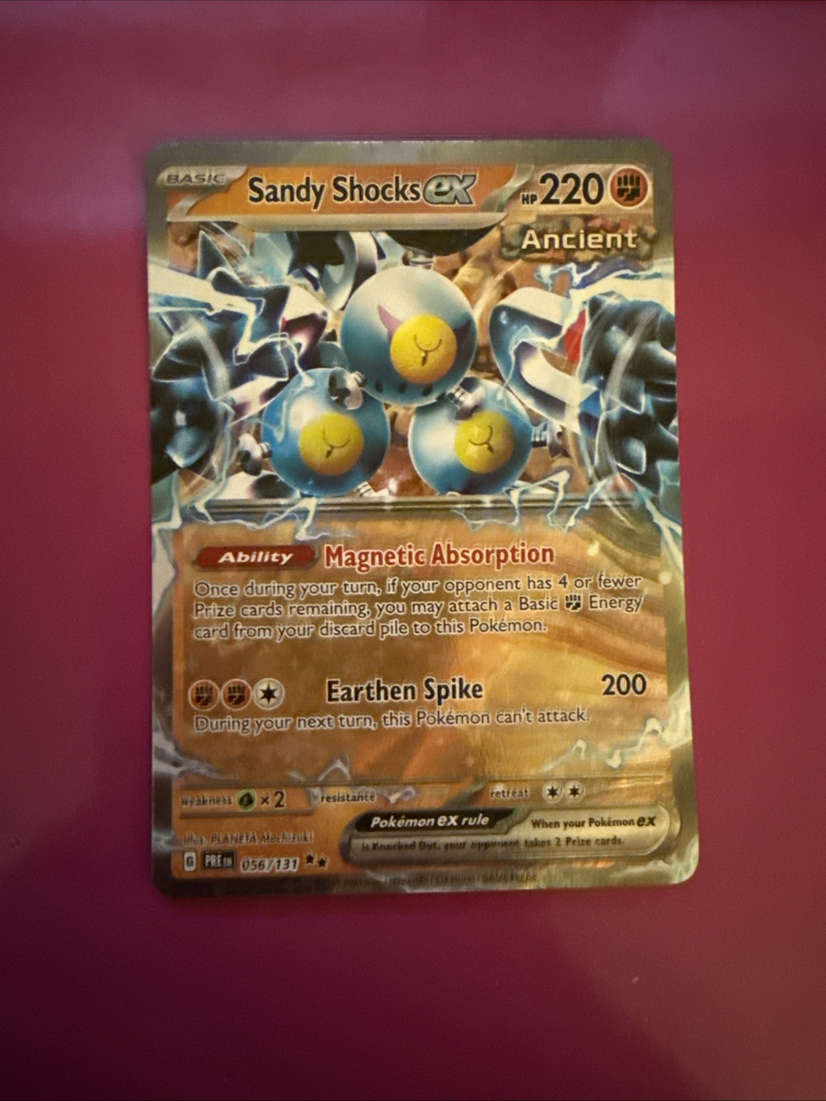 Sandy Shocks EX 056/131 Full Art NM/M Prismatic Evolutions Pokemon Card