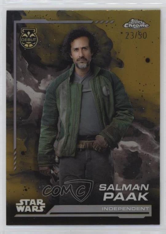 2024 Topps Chrome Star Wars Gold Refractor 23/50 Salman Paak #93