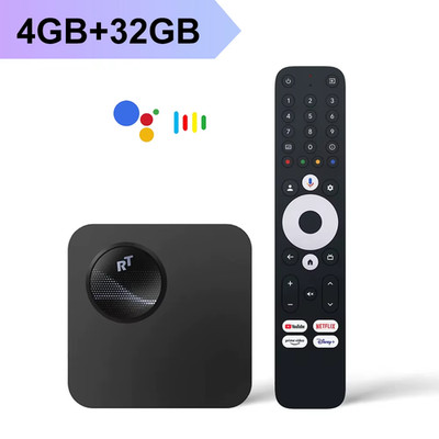 Rocktek GX1 UHD Google TV Box 4GB 32GB Netflix zertifiziert Realtek1325 WiFi6 BT5.2