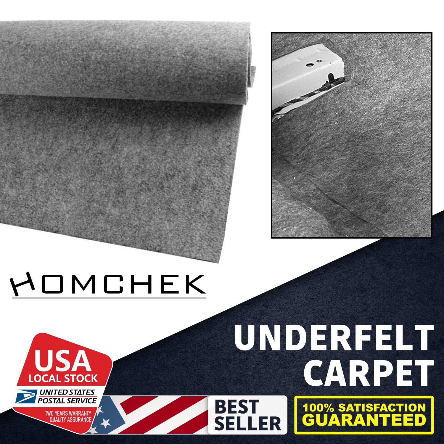 Non-woven Fabric Car Carpet Automotive Floor Interior carpets Universal 3MM NEW