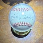 Mickey Mantle Signed Autographed Baseball Ball w/ Display Case, New York Yankees
