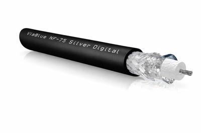 Viablue -NF-75 Silver- HighEnd Digitalkabel - 75 Ohm - koaxial - Meterware