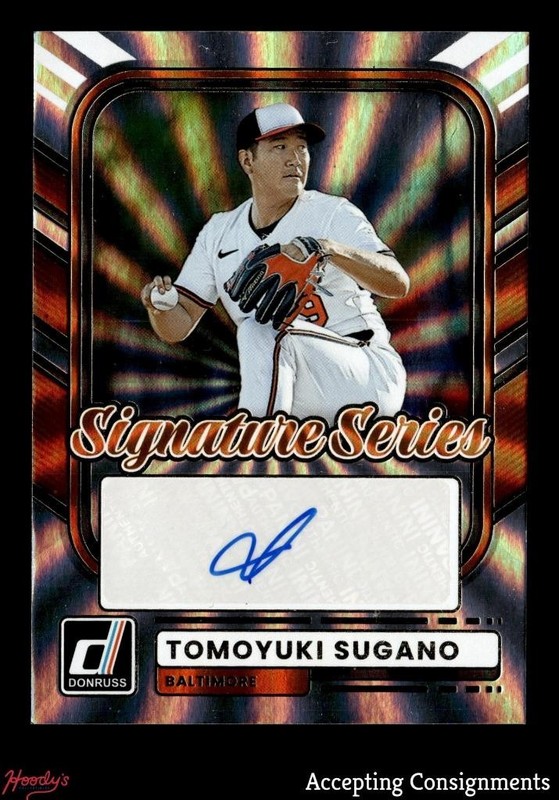 2026 Donruss Signature Series Laser Tomoyuki Sugano AUTO ORIOLES